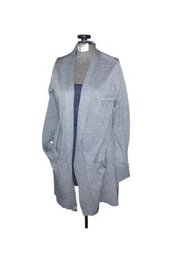 Women's Verve amí Grey Cardigan with Silver Buttons Pockets Size M
